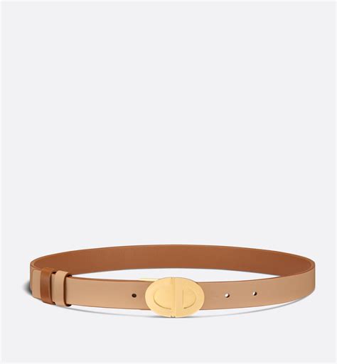 Forever Dior Reversible Belt Golden Saddle and Biscuit Smooth 